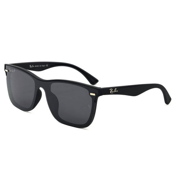 Ray Ban Premium Polarized Black Matte Frame and Black Lenses Sunglass for Men I RBP-1122