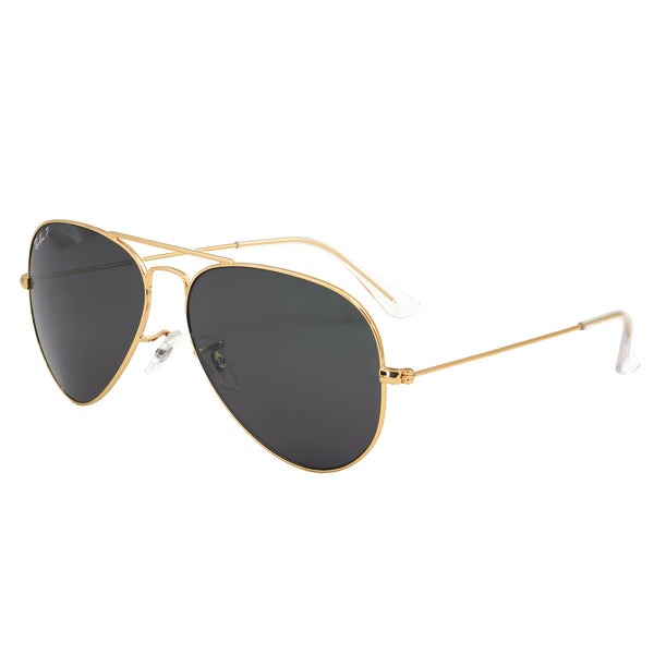 Ray Ban Premium Golden Frame and Black Lenses Sunglass for Men I RB-1124