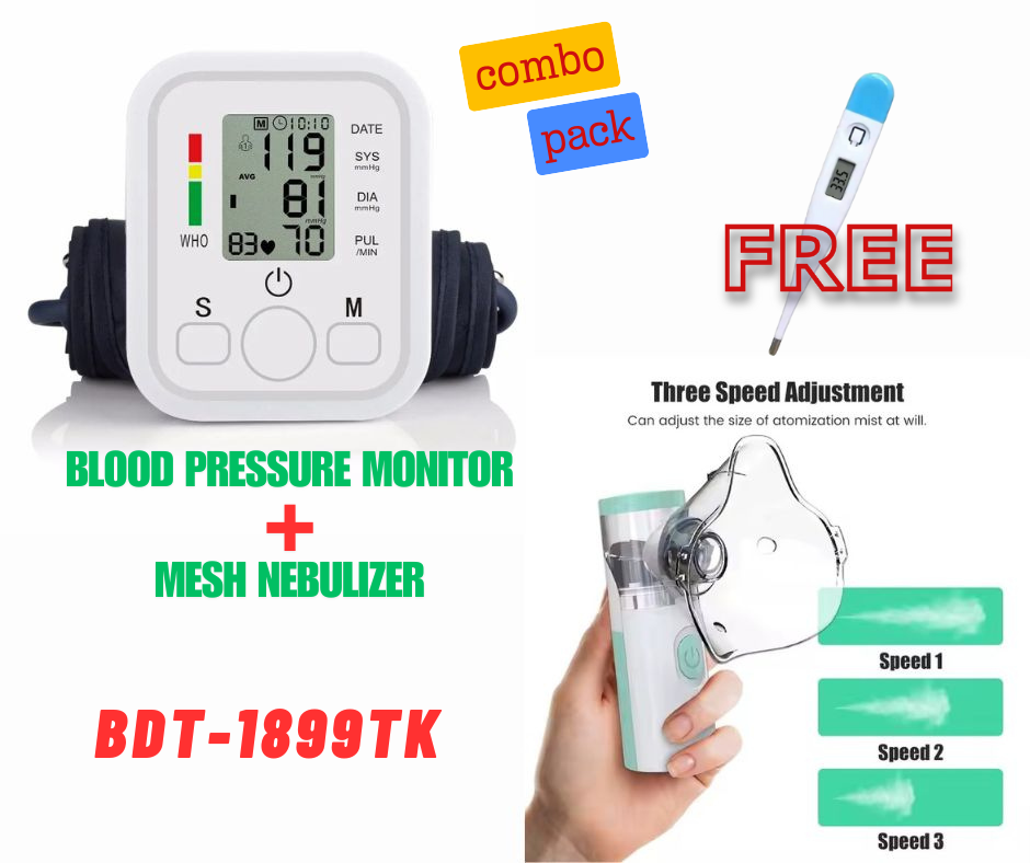Automatic Digital Smart Sphygmomanometer Upper Arm Meter Blood Pressure Bp Monitor....Home Cheap Mesh Nebulizer Portable Inhaler Mesh Nebulizer
