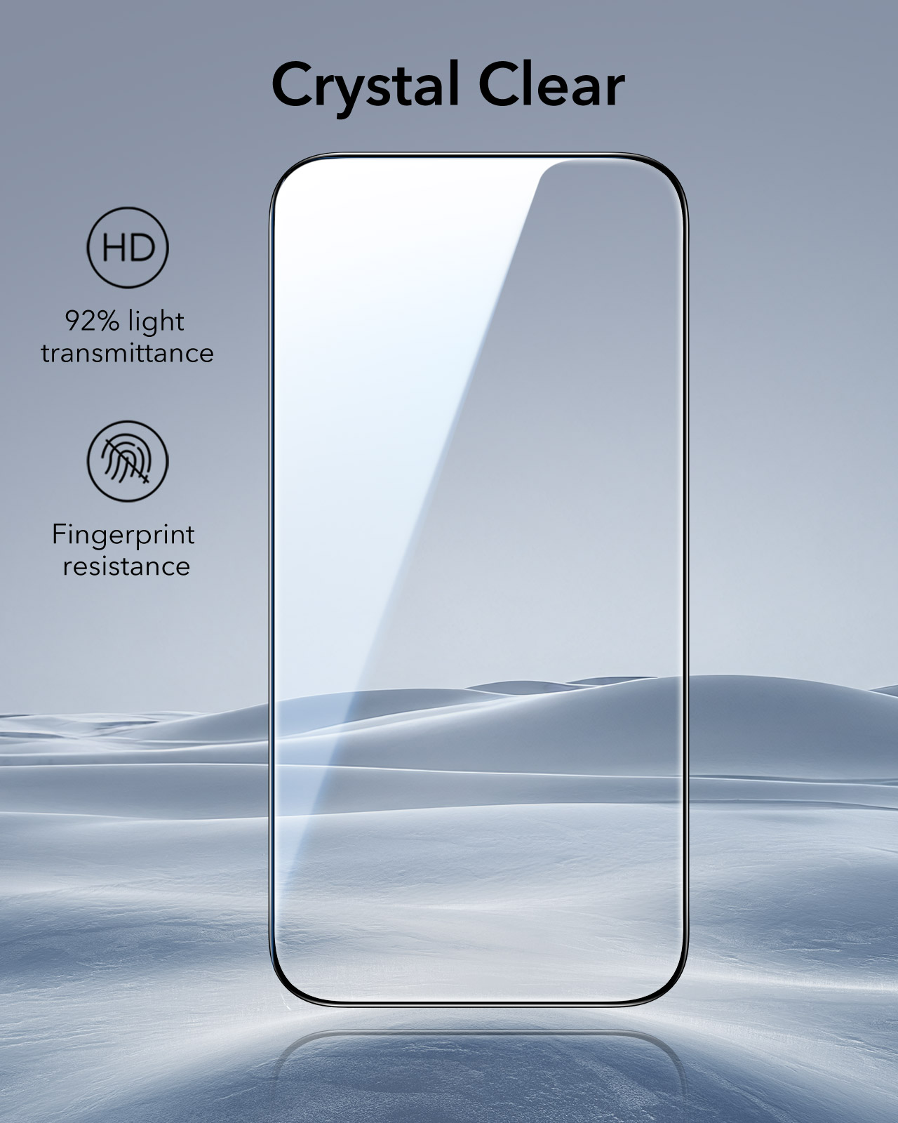 iPhone 17 Pro Full Hd Transparent 9H Screen Protector 9D Tempered Glass